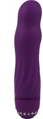 Silicone Diamond Darling Purple Vibrator