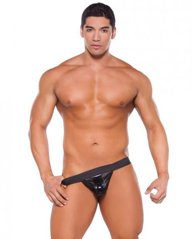 Wet Look Brief Black O/S
