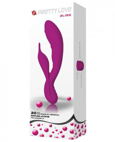 Bliss Rechargeable Rabbit 30 Function Purple Vibrator