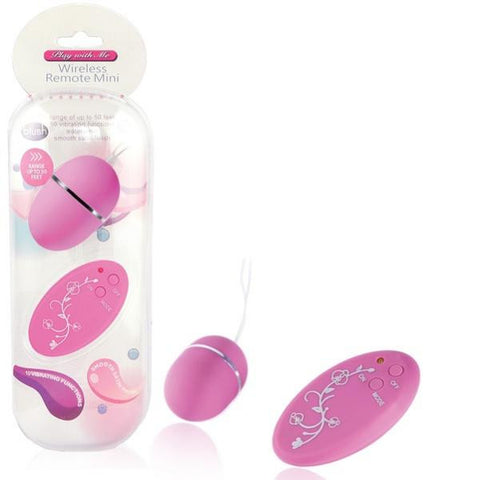 Blush play with me wireless remote control 10 funtion vibrating egg - pink