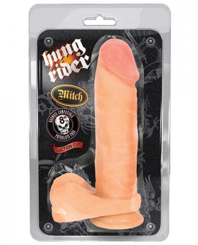 Blush Hung Rider Mitch 8&quot; Dildo w/Suction Cup - Flesh