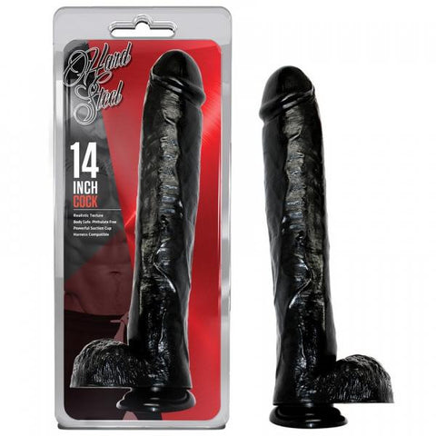 Blush Hard Steel 14inch Cock Black