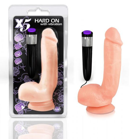 X5 Hard On Vibrating Dong Flesh