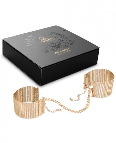 Bijoux Indiscrets Desir Metallique Handcuffs Gold