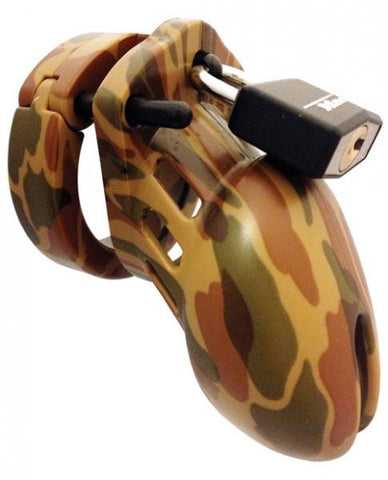 CB-6000S 2 1/2&quot; C*ck Cage and Lock Set - Camo