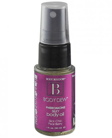 Body Dew Silky Body Oil w/Pheromones Mist Bottle - 1 oz Slick Chic Pearberry