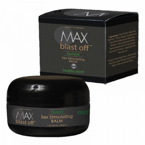 Max Blast Off Sex Stimulating Balm Moijito Mint 1oz
