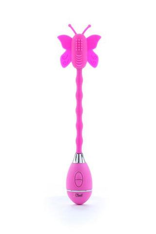 The Celine Butterfly Wand Vibrator Pink