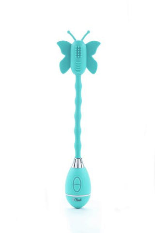 The Celine Butterfly Wand  Vibrator Turquoise