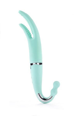 The Victoria Triple Play Turquoise Vibrator