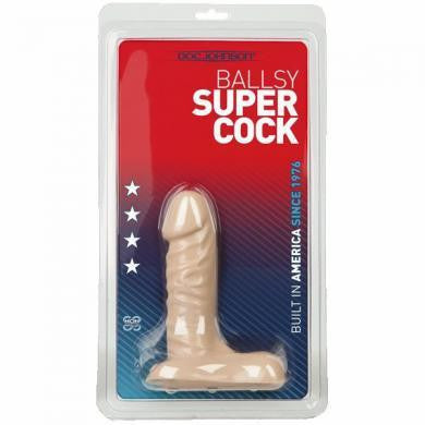 Ballsy super cock&amp;#44; 6in x 1.5in white