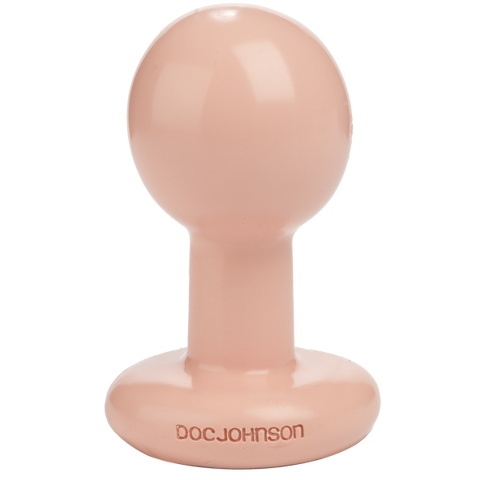 Round Butt Plug Small White