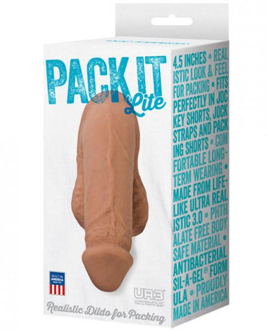 Pack It Lite Brown Realistic Dildo for Packing