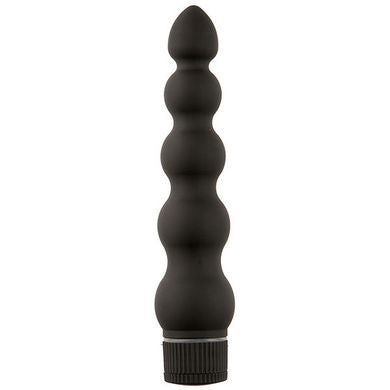 7&quot; Ribbed Vibrator - Black