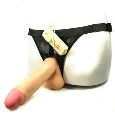 Vac-U-Lock Set Vibro 8&quot; Realistic Cock