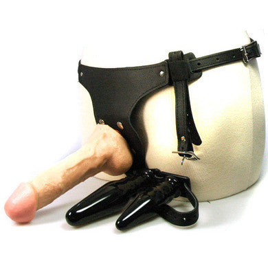 Vac-U-Lock Set-Leather Ultra Harness Female Features