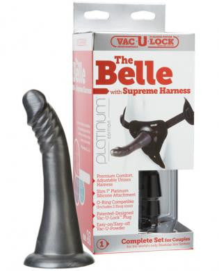 Vac-U-Lock Platinum Edition The Belle w/Supreme Harness Set - Charcoal