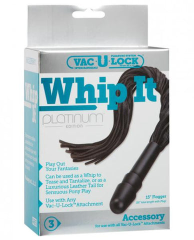 Vac-u-lock Platinum Edition Whip It - Black