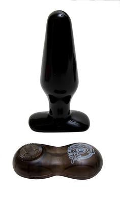 Rump shakers vibrating butt plug medium - black