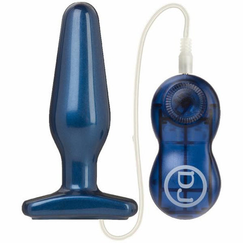 Vibrating Butt Plug Medium Midnight Blue