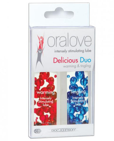 Oralove Delicious Duo Flavored Lube - Warming &amp; Tingling