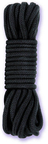 Japanese Style Bondage Rope&amp;#44; Black (cotton)