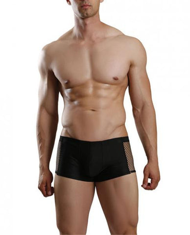 Excite Extreme Fishnet Brief Black O/S