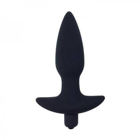 Corked 2 Vibrating Medium Butt Plug Charcoal