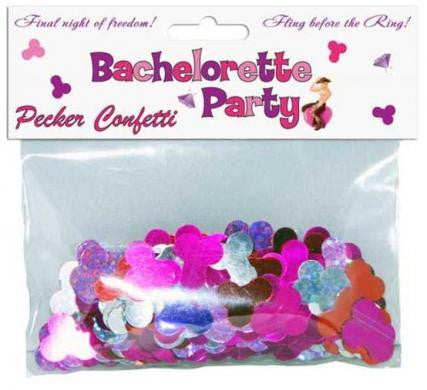 Bachelorette party pecker confetti