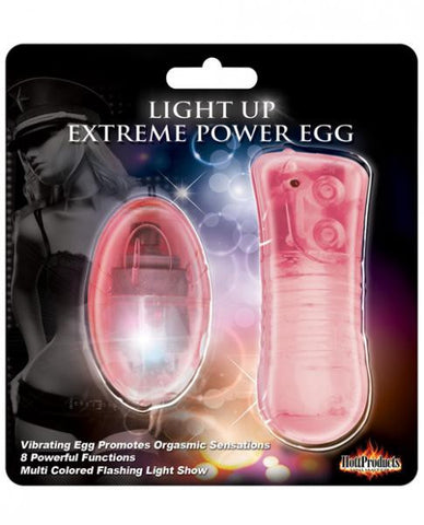 Light Up Extreme Power Egg Vibrator Pink