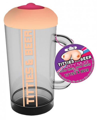 Titties &amp; Beer Boobie Party Mug
