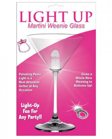 Light Up Martini Weenie Glass Clear