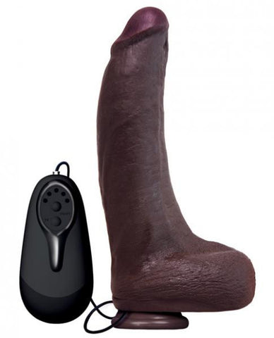 Flash Brown Vibrating 5X Signature Cock