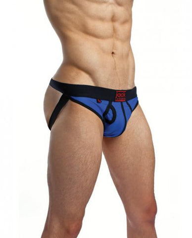 Bodyflex Mesh Jock Strap Royal/Black Large