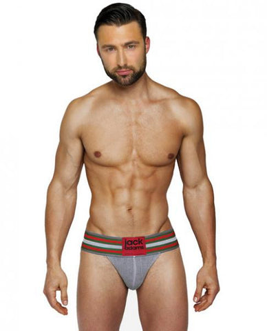 Old School 2.5&quot; Jock Strap Gray XL