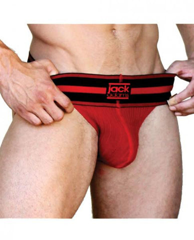 Old School 2.5&quot; Jock Strap Red Medium