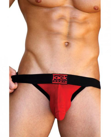 Miracle Jock Strap Elastic Lifts Black/Red Large