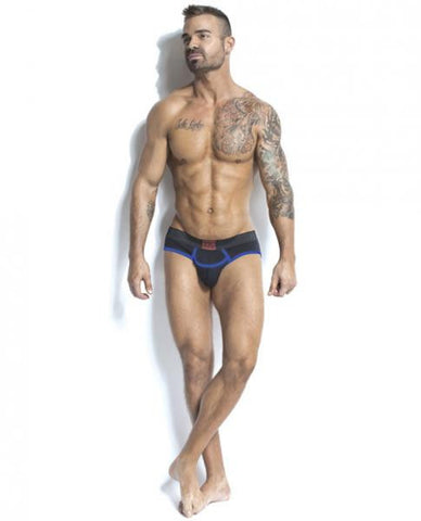 Jack Adams Army Fly Brief Black/blue Lg