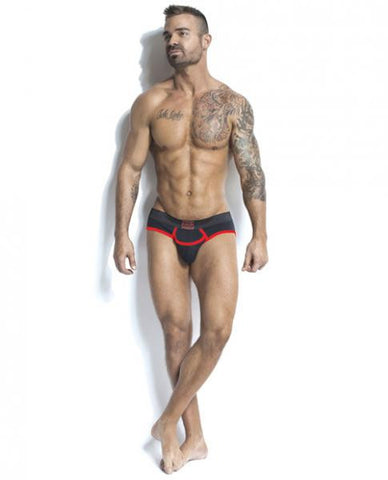 Jack Adams Army Fly Brief Black/red Lg