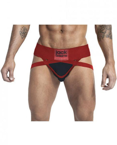 Jack Adams Rugby Jockstrap 3.0 Red/Black Md