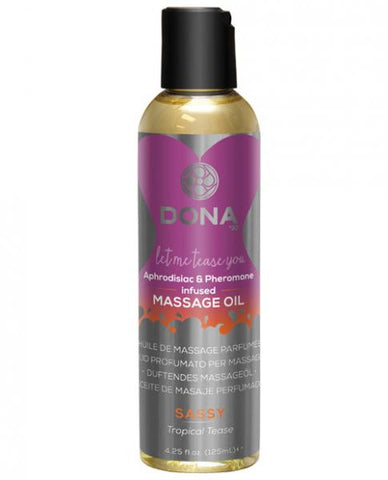 Dona Scented Massage Oil Sassy Tropical Tease 4.25oz