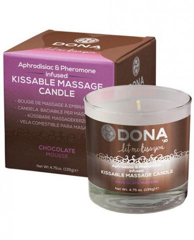 Dona Kissable Massage Candle Chocolate Mousse 4.75oz
