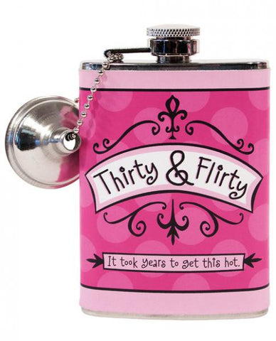 Thirty &amp; Flirty Flask