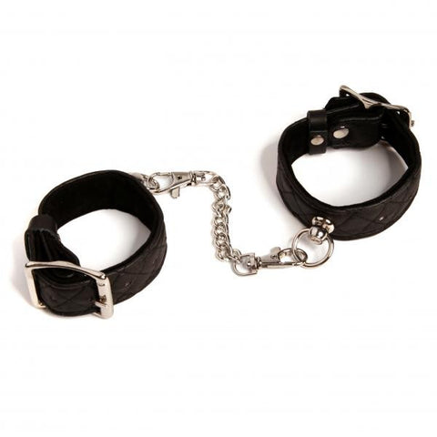 Wild &amp; Willing Faux Leather Wrist Cuffs Black