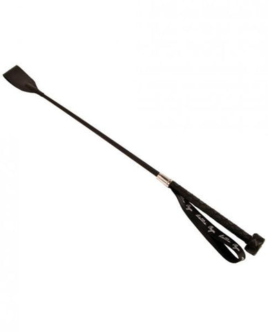 Teasearama Leather Riding Crop Black
