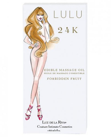 Lulu 24k Edible Massage Oil 59ml Forbidden Fruit