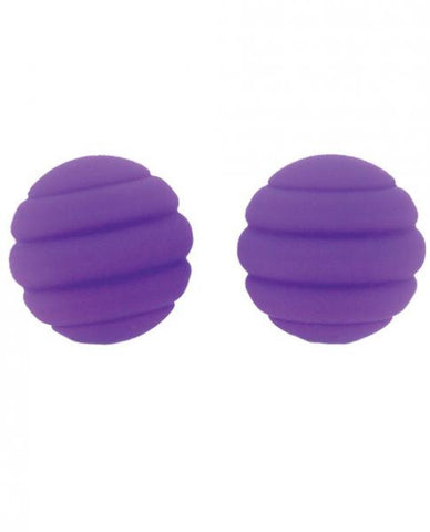 Twistty Silicone Kegel Ball Neon Purple