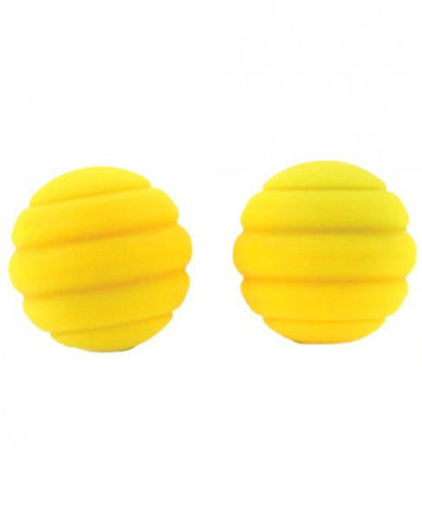 Twistty Silicone Kegel Ball Neon Yellow