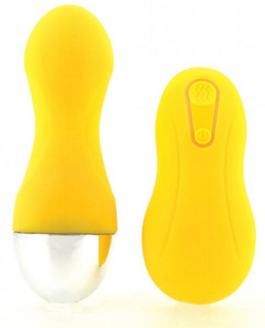 Wicked Wireless Contour Egg Vibrator Yellow