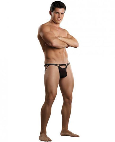 Extreme Garter Jock Black L/XL